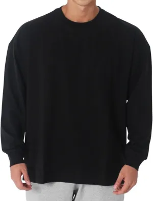 maytopia Mens Long Sleeve T-Shirt Gym Workout Shirts Muscle Athletic Tee Active Shirt
