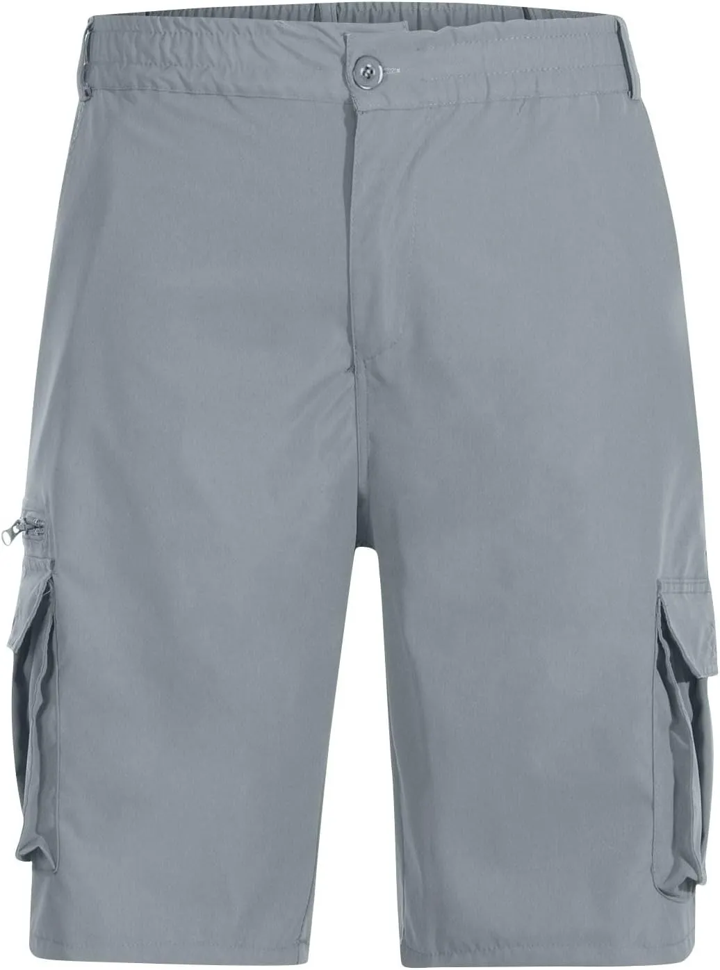 Men Cargo Shorts Oversized Workout Running Shorts Quick Dry Lightweight Gym Shorts with Zip Pockets
