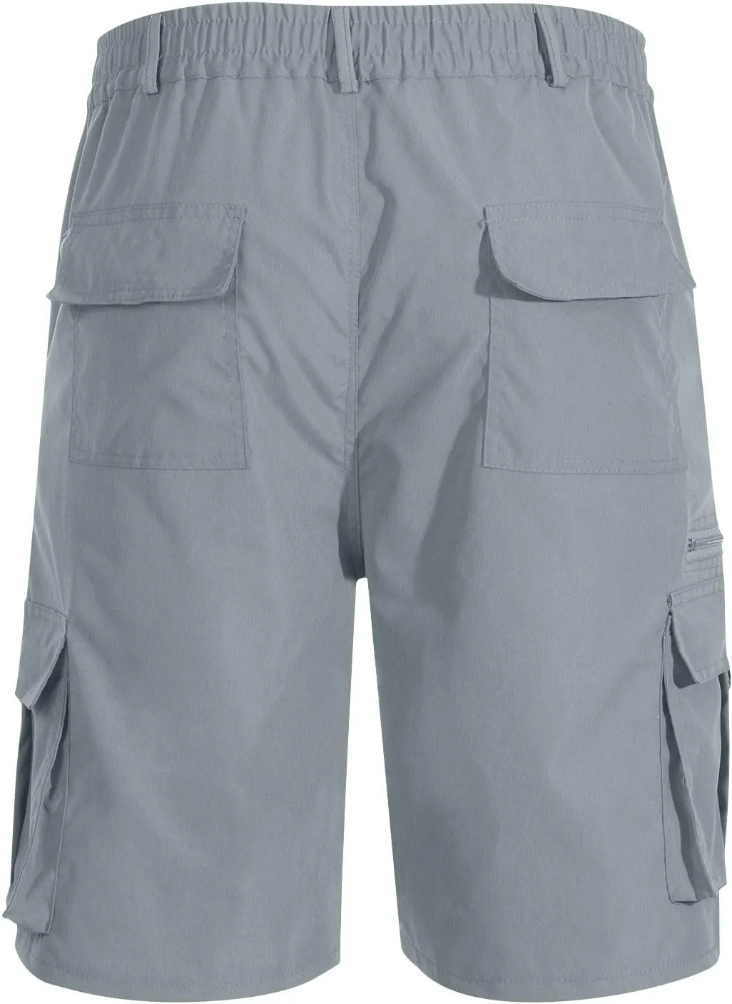 Men Cargo Shorts Oversized Workout Running Shorts Quick Dry Lightweight Gym Shorts with Zip Pockets