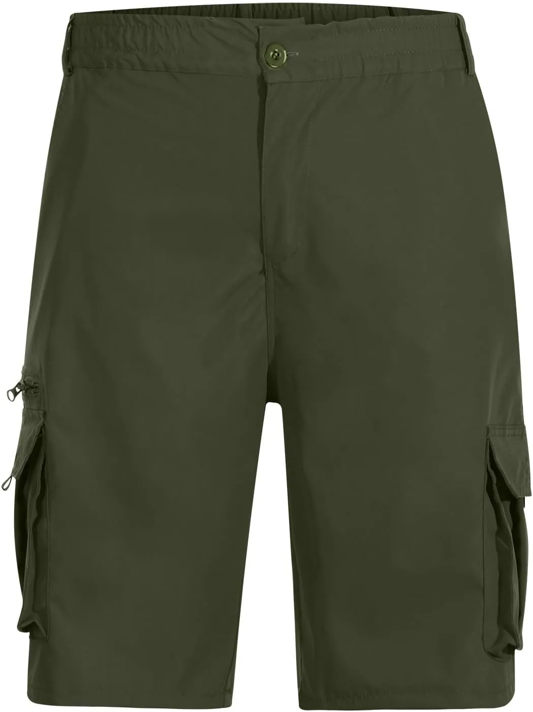 Men Cargo Shorts Oversized Workout Running Shorts Quick Dry Lightweight Gym Shorts with Zip Pockets