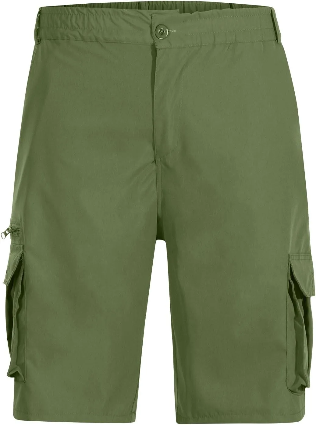 Men Cargo Shorts Oversized Workout Running Shorts Quick Dry Lightweight Gym Shorts with Zip Pockets