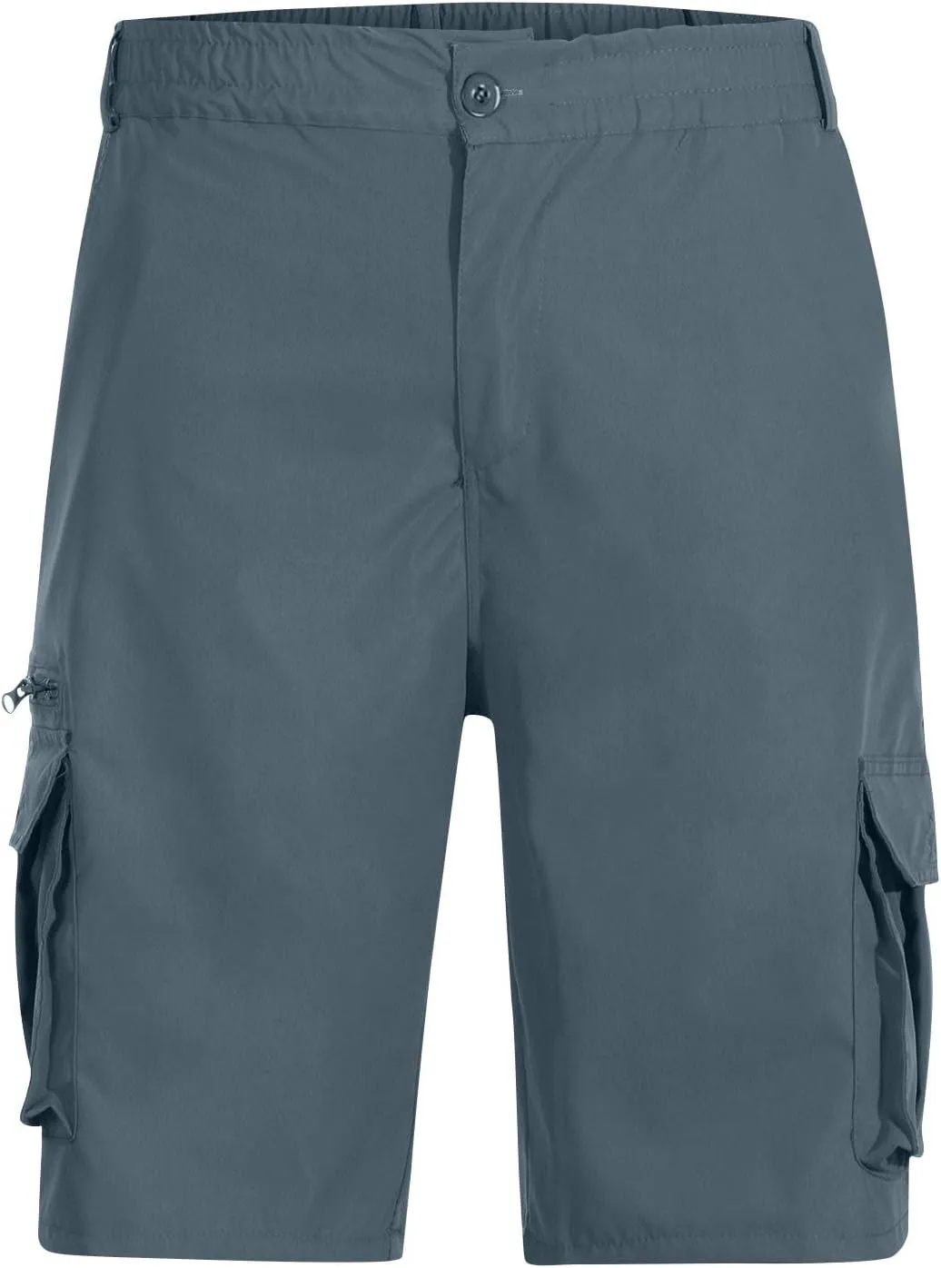 Men Cargo Shorts Oversized Workout Running Shorts Quick Dry Lightweight Gym Shorts with Zip Pockets