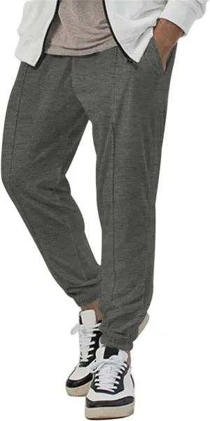 Mens Athletic Yoga Pants Ultra Comfy Elastic Waist Sweatpants Drawstring Casual Waterproof Breathable Trousers