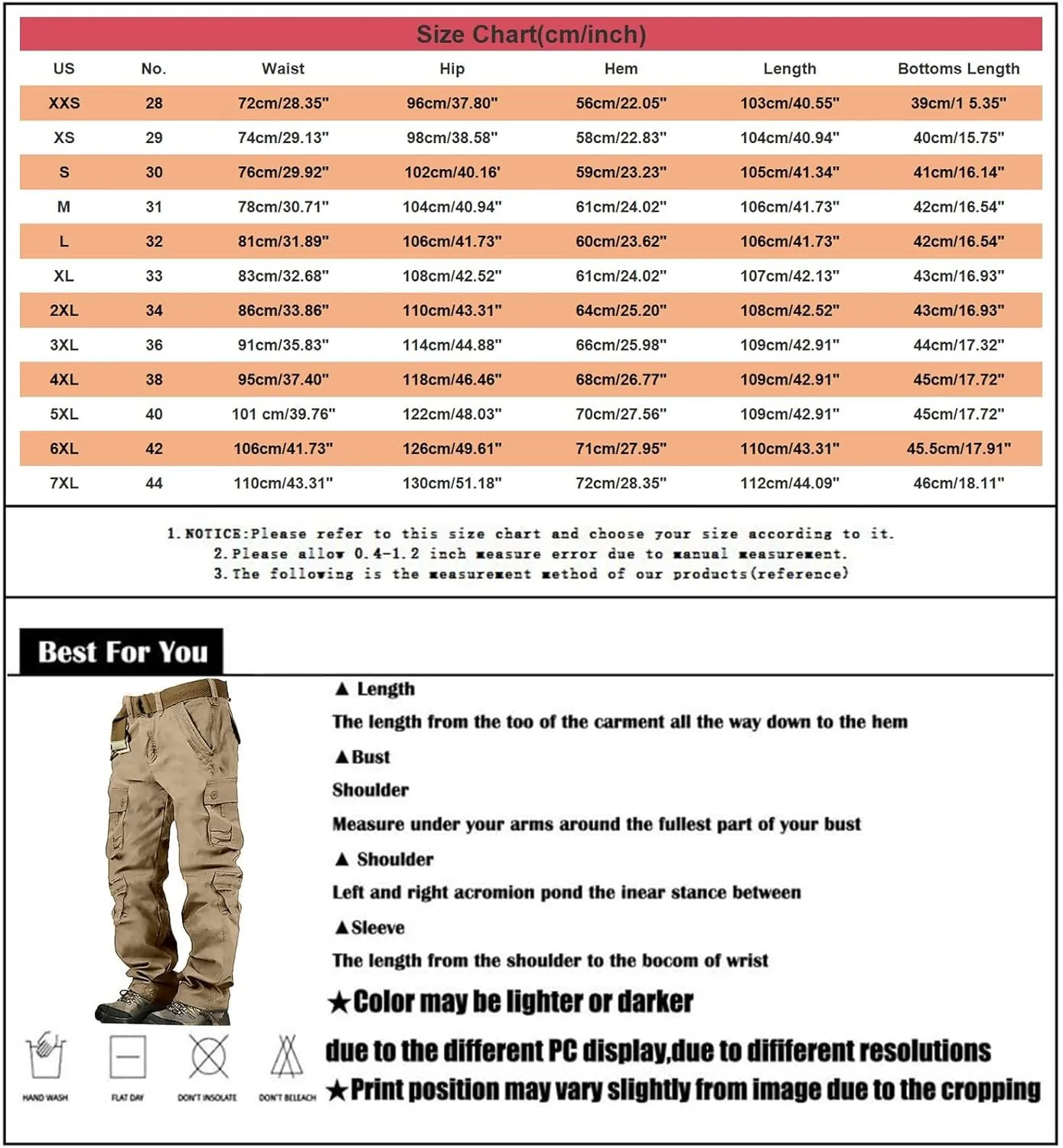Men's Cargo Pants High Street Leisure Loose Sports Running Solid Color Lace Up Cargo Mens Outdoor Hiking Cargo Pants