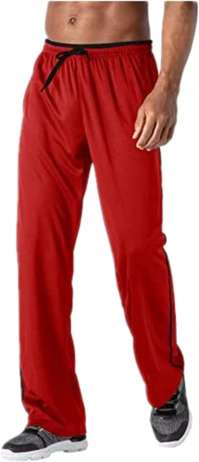Mens Casual Pants Hip Hop Drawstring Elastic Waist Stretch Breathable Loose Fit Sweatpants Workout Training Trousers