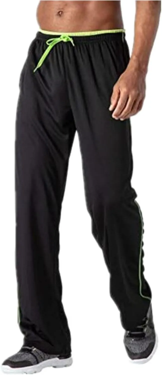 Mens Casual Pants Hip Hop Drawstring Elastic Waist Stretch Breathable Loose Fit Sweatpants Workout Training Trousers