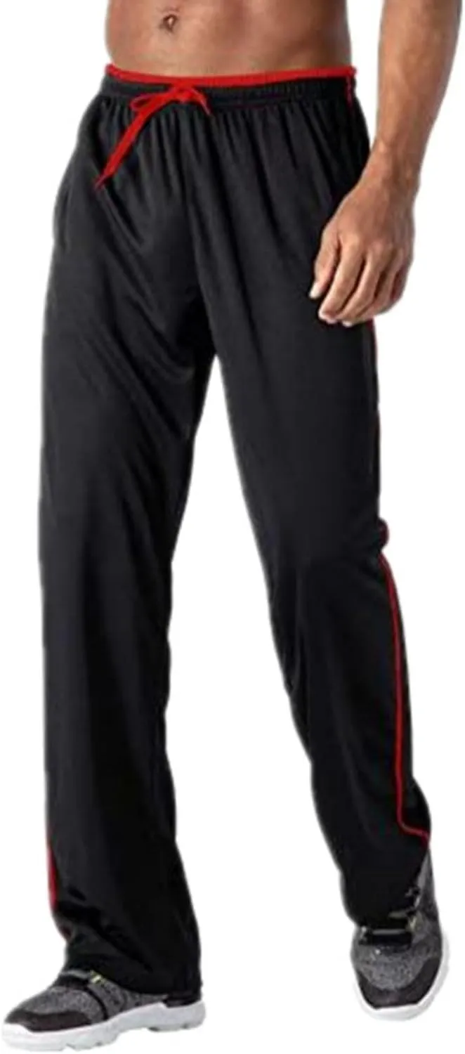 Mens Casual Pants Hip Hop Drawstring Elastic Waist Stretch Breathable Loose Fit Sweatpants Workout Training Trousers