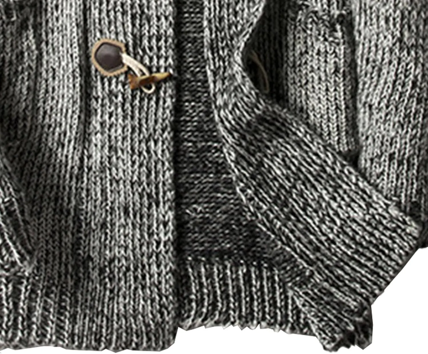 Men's Cozy Cardigan for Autumn Winter Fashion Loose Warm Knit Cardigan Long Button Down Hooded Cardigan