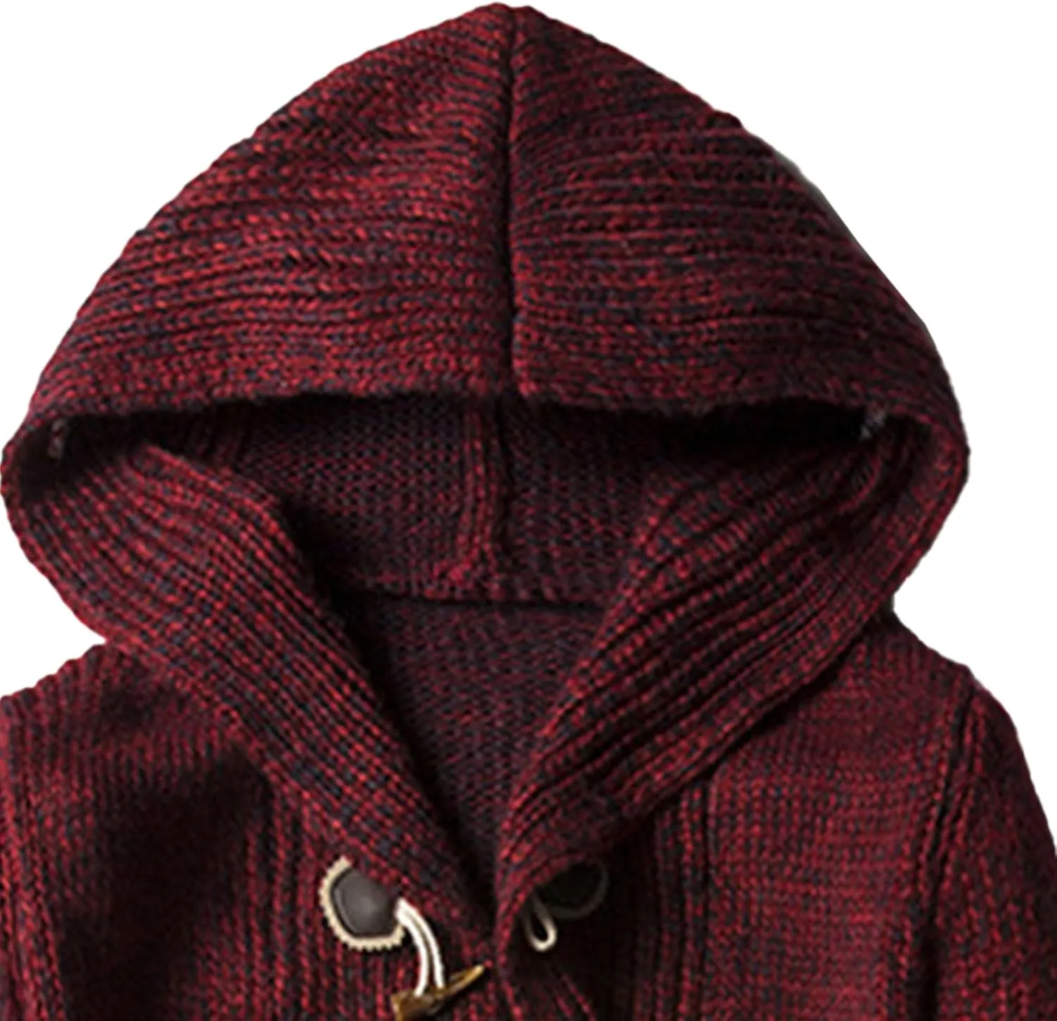 Men's Cozy Cardigan for Autumn Winter Fashion Loose Warm Knit Cardigan Long Button Down Hooded Cardigan