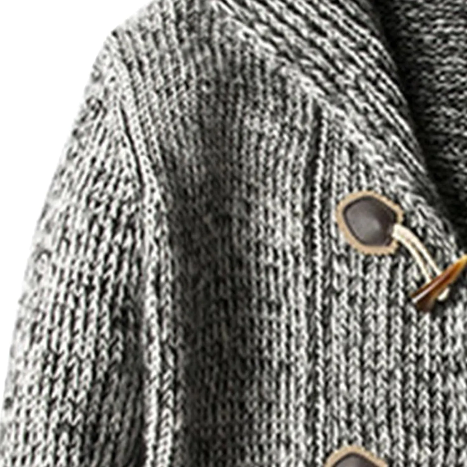 Men's Cozy Cardigan for Autumn Winter Fashion Loose Warm Knit Cardigan Long Button Down Hooded Cardigan