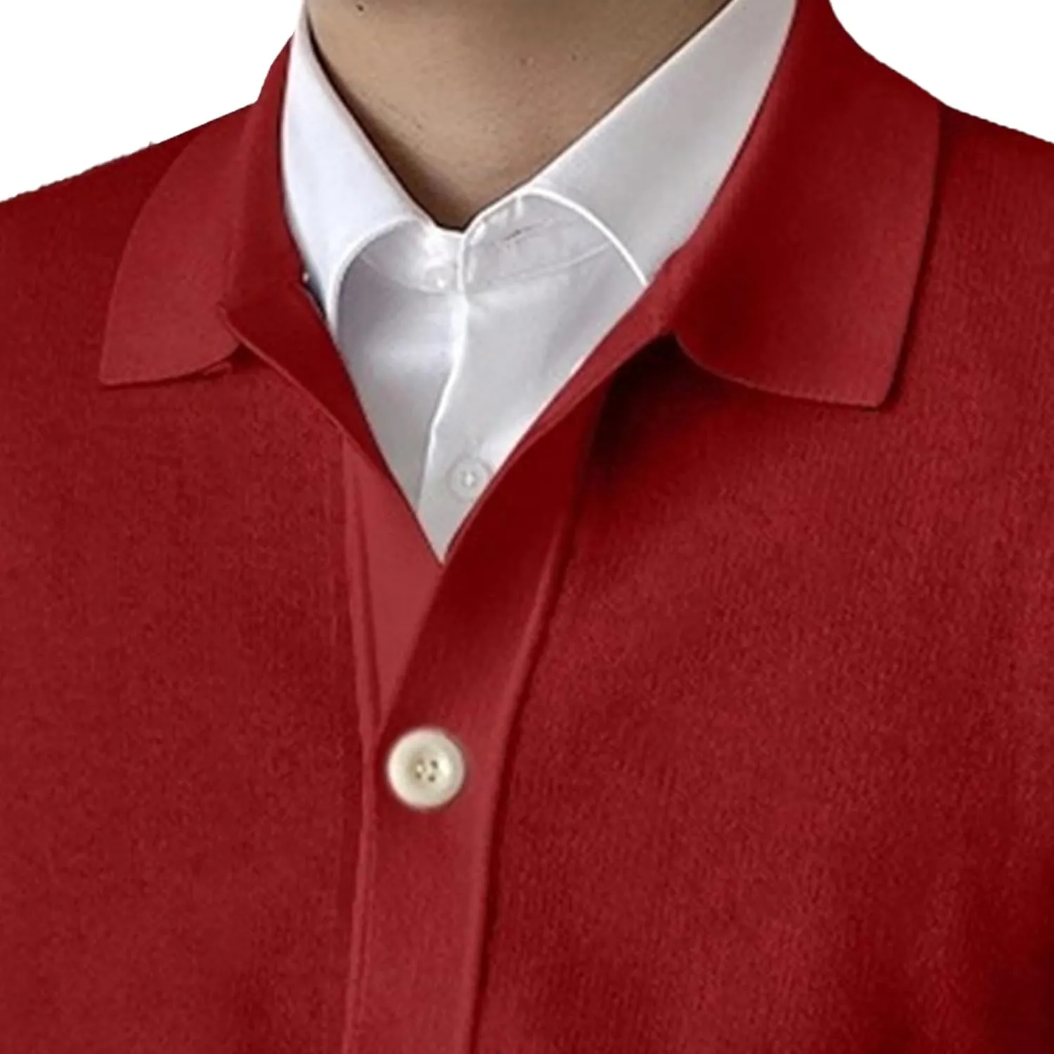 Men's Daily Temperament Button Down Knit Cardigan Fashion Patchwork Cardigan Lightweight V-Neck Thin Knitted Cardigan