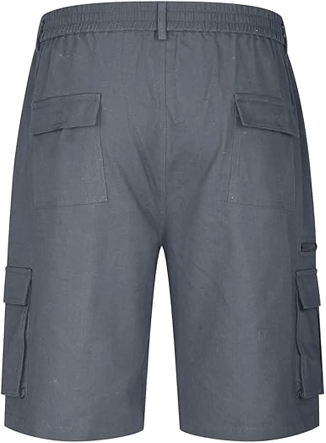 Mens Elastic Waist Cargo Shorts 2024 Summer Casual Bermuda Shorts with Multi Pocket Casual Short Pants Trendy Shorts