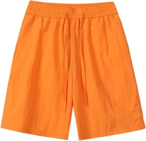 Men's Fashion Shorts Drawstring Elastic Waist Short Pants Casual Gym Workout Quick Dry Running Athletic Shorts