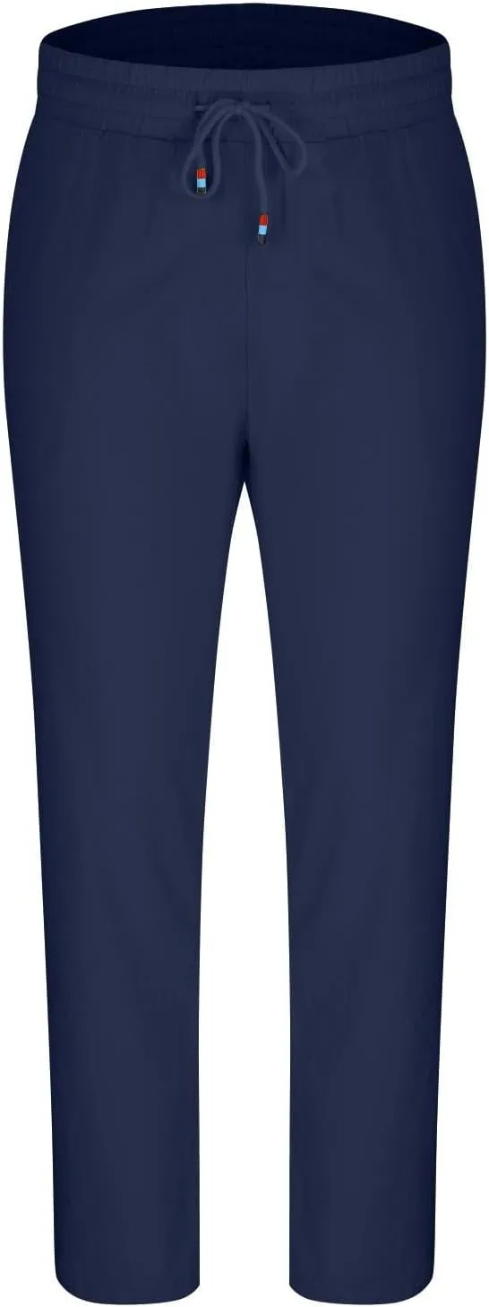 Men's Pants Casual Solid Color Drawstring Elastic Waist Breathable Sweatpants Outdor Full Length Jogger Pants