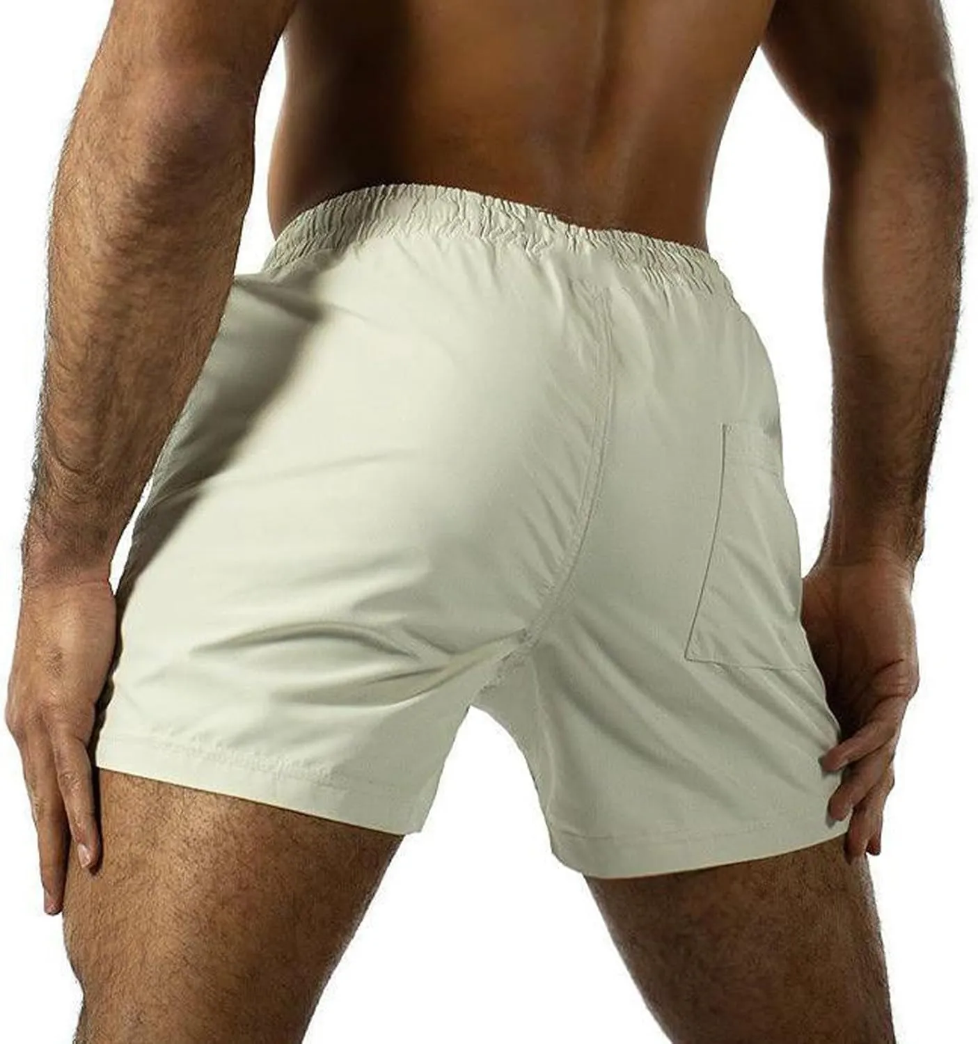 Mens Running Shorts 5 Inch Lightweight Drawstring Waist Athletic Shorts Summer Quick Dry Split Gym Workout Shorts