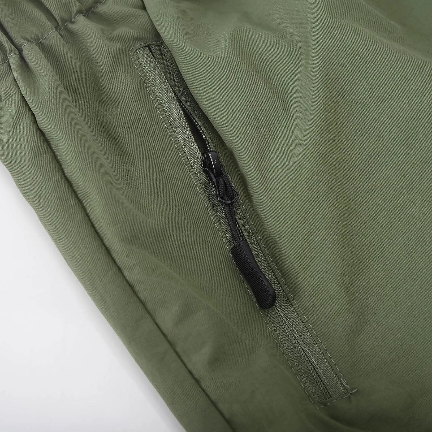 Mens Running Shorts Quick Dry Athletic Gym Shorts Stretch Wasit Zipper Pockets Outdoor Hiking Fishing Jogging Shorts