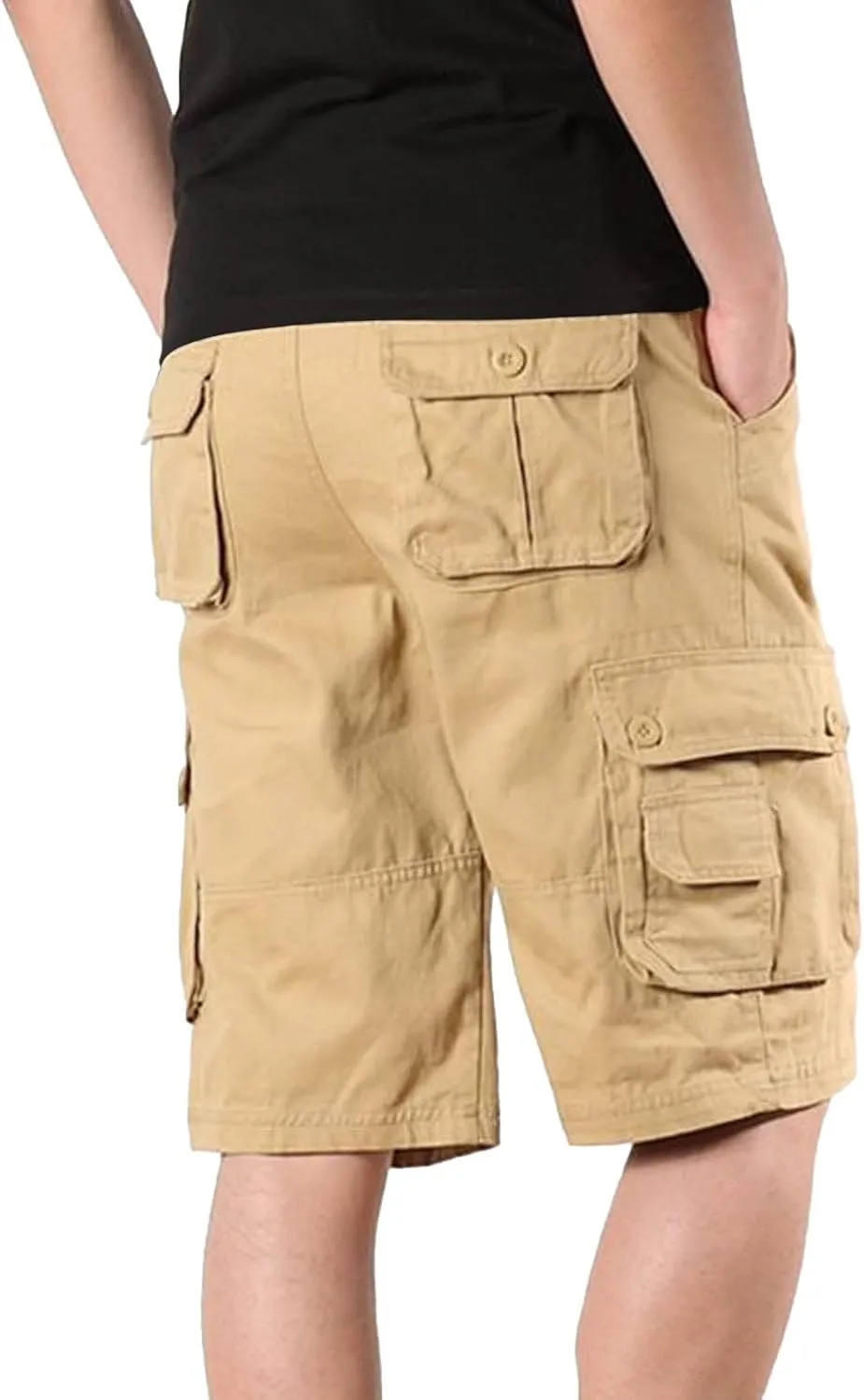 Mens Shorts Casual Stretch Tactical Hiking Shorts Waterproof Quick Dry Work Pants Hiking Fishing Short with Pockets