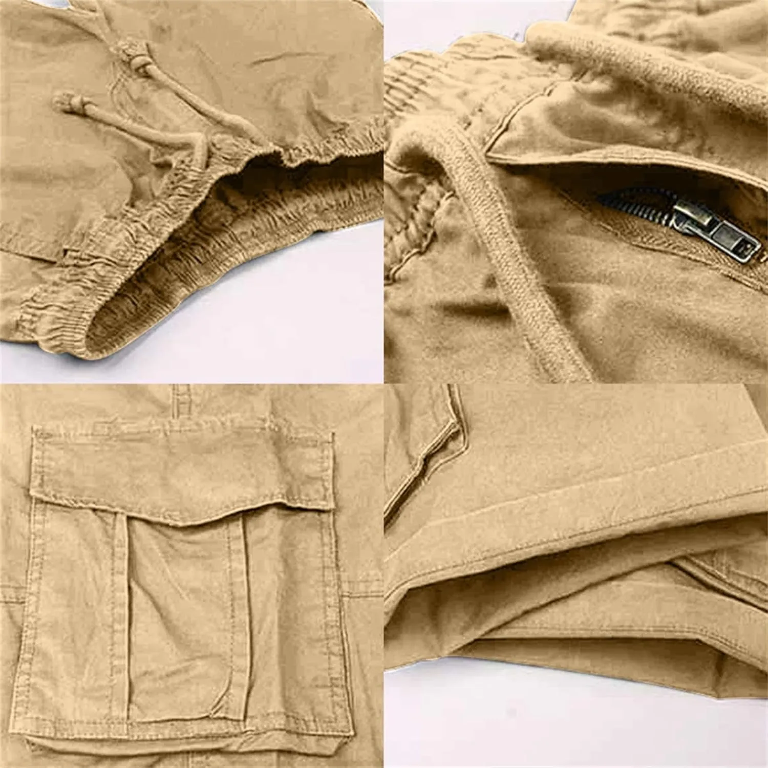 Mens Shorts Casual Stretch Tactical Hiking Shorts Waterproof Quick Dry Work Pants Hiking Fishing Short with Pockets