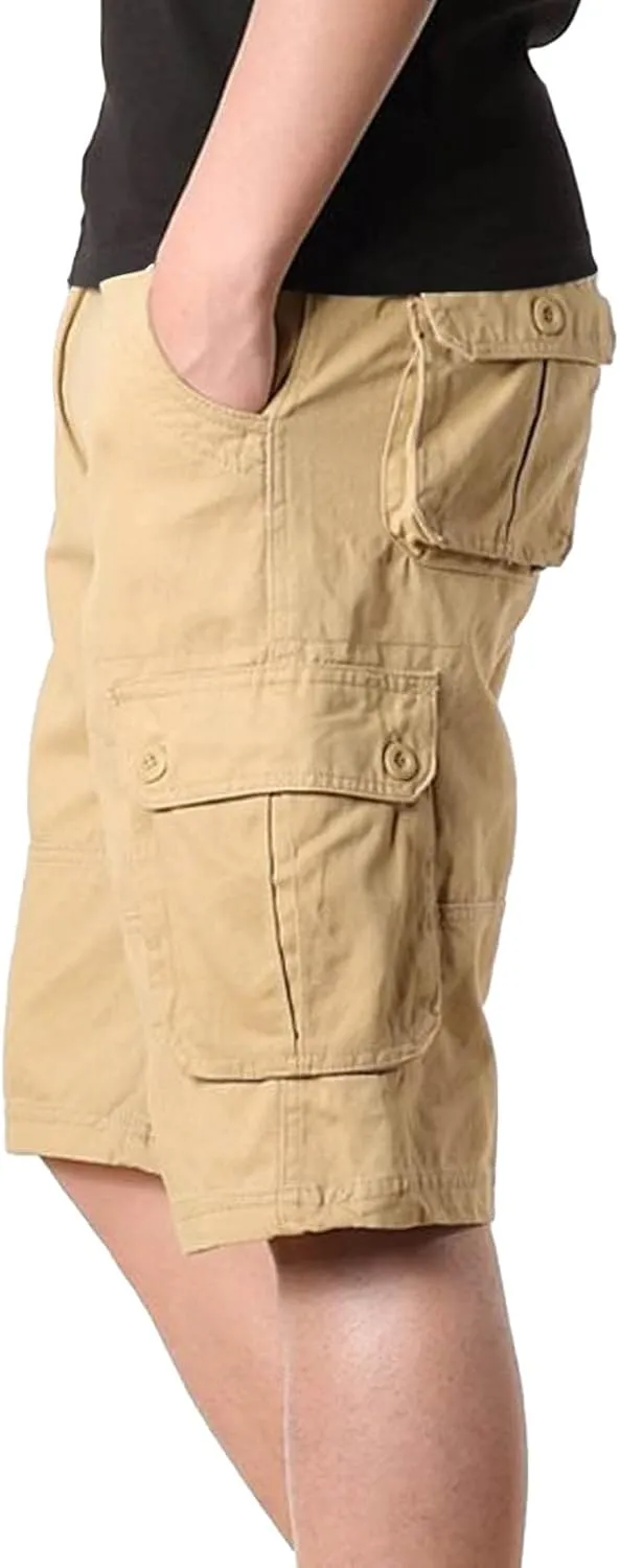 Mens Shorts Casual Stretch Tactical Hiking Shorts Waterproof Quick Dry Work Pants Hiking Fishing Short with Pockets