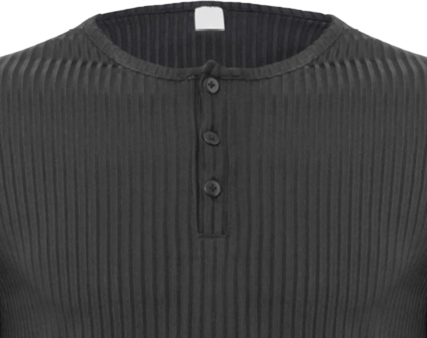 Men's Stretch Slim Fit Casual Henley T-Shirts Solid Button Muscle Workout Tee V Neck Pullover Athletic Tee Shirts
