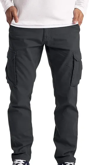 Mens Sweatpants Color Sports Hat Multi Woven Pocket Foot Rope Solid Pants Street Cargo Tie Cargo Running Work