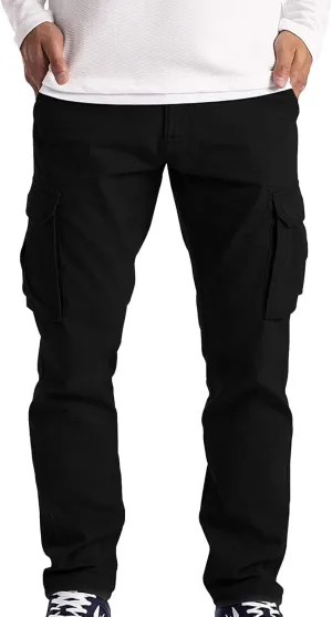 Mens Sweatpants Color Sports Hat Multi Woven Pocket Foot Rope Solid Pants Street Cargo Tie Cargo Running Work