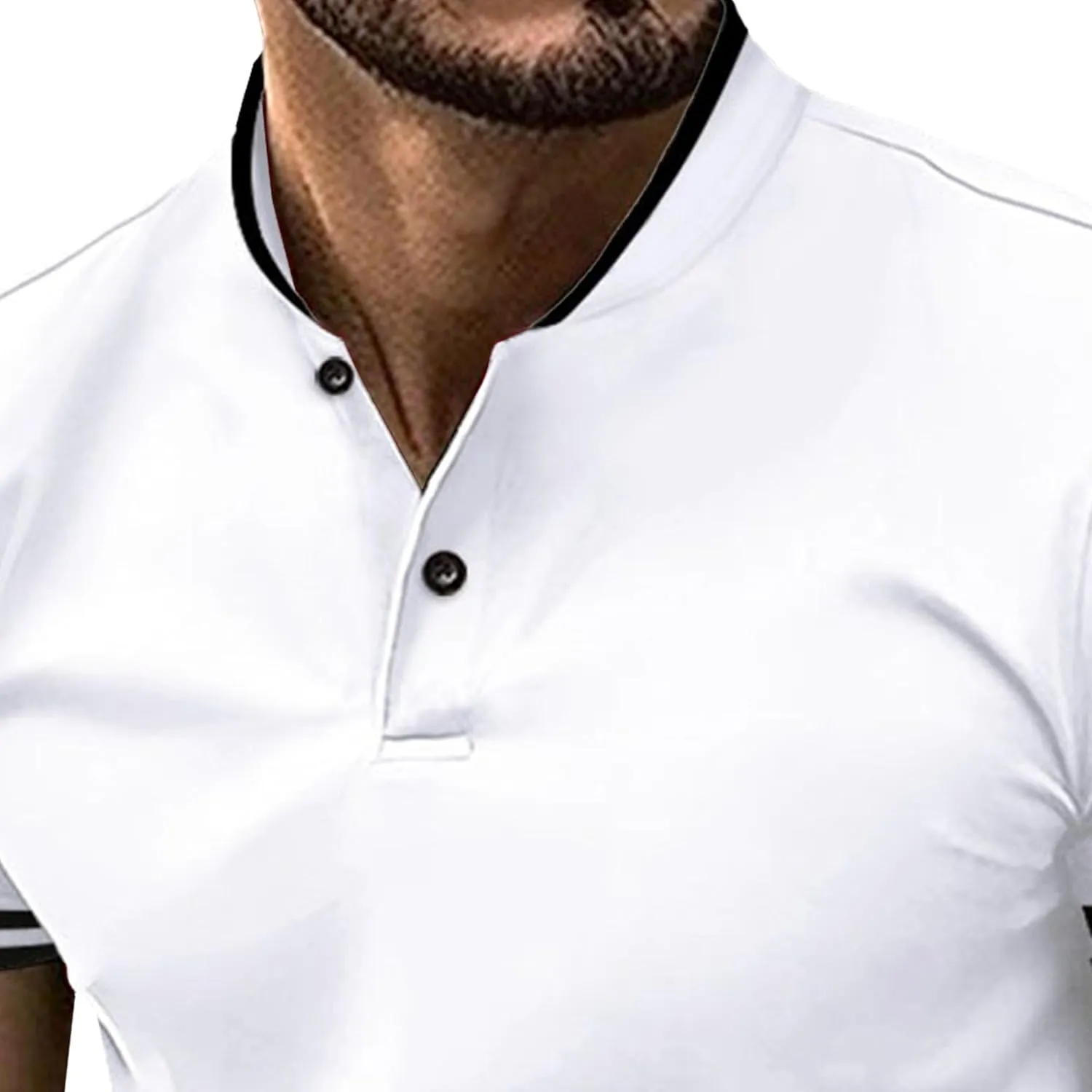 Men's Textured V Neck Lightweight T-Shirts Stretch Casual Solid Athletic Tee Comfort Summer Workout Tee Shirts