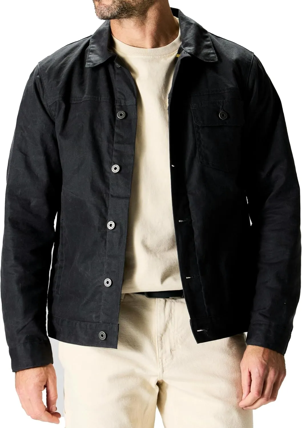 Mens Trucker Jacket, Corduroy Jacket Men, Summer Motorcycle Jacket, Heated Field Mens Wool Jacket
