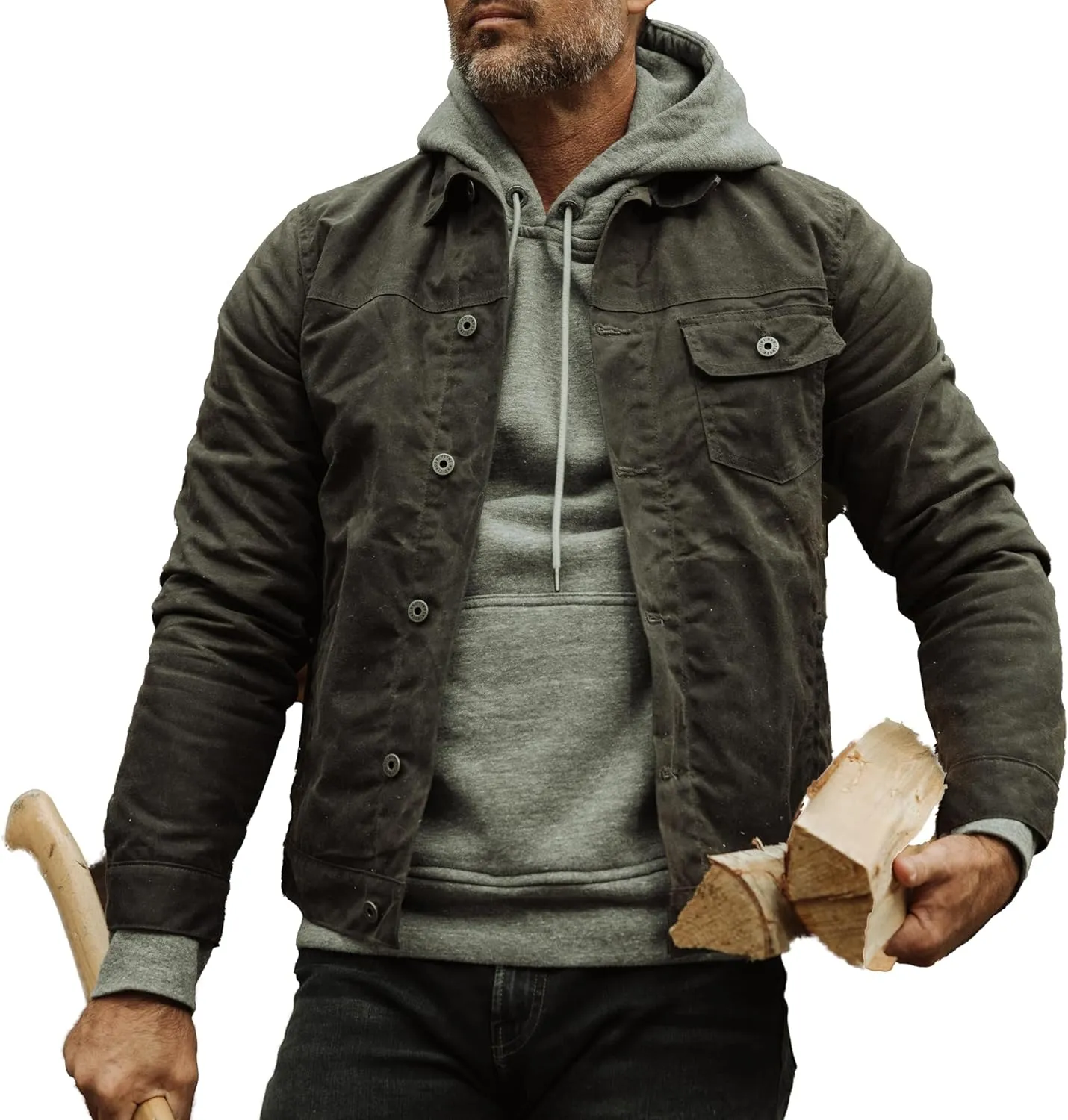 Mens Trucker Jacket, Corduroy Jacket Men, Summer Motorcycle Jacket, Heated Field Mens Wool Jacket