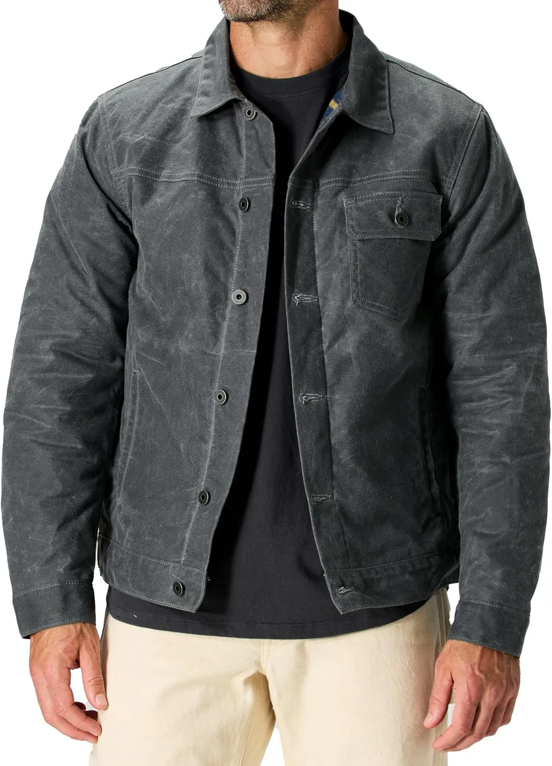 Mens Trucker Jacket, Corduroy Jacket Men, Summer Motorcycle Jacket, Heated Field Mens Wool Jacket