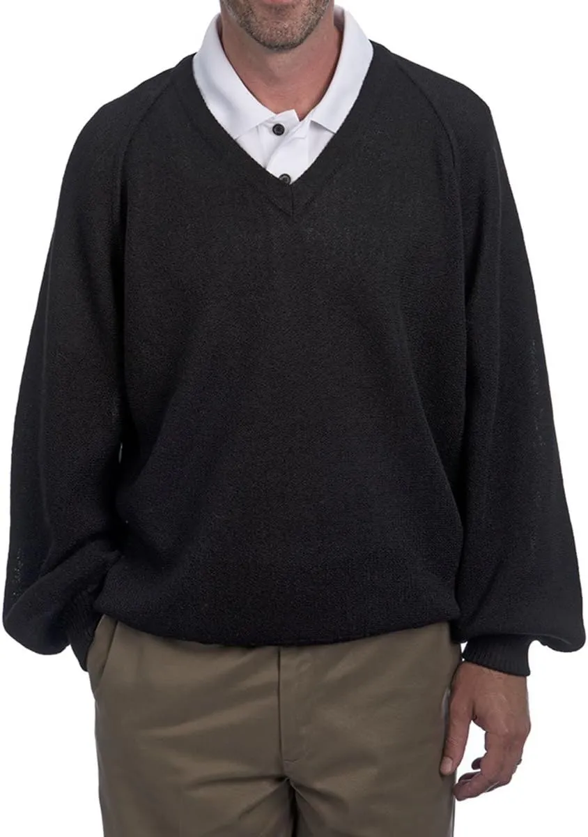 Men's V-Neck Retro Pro Professional Pullover Sweater