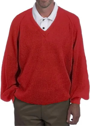 Men's V-Neck Retro Pro Professional Pullover Sweater