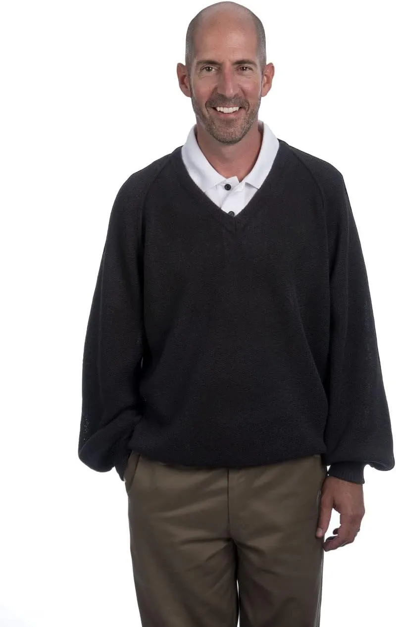 Men's V-Neck Retro Pro Professional Pullover Sweater