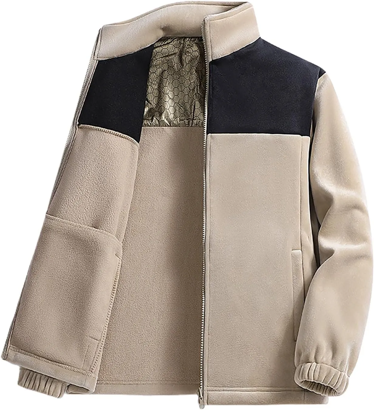Men's Winter Jacket Thicken Puffy Jacket Windproof Puffer Jacket Quilted Insulated Jacket Down Jacket for Travel