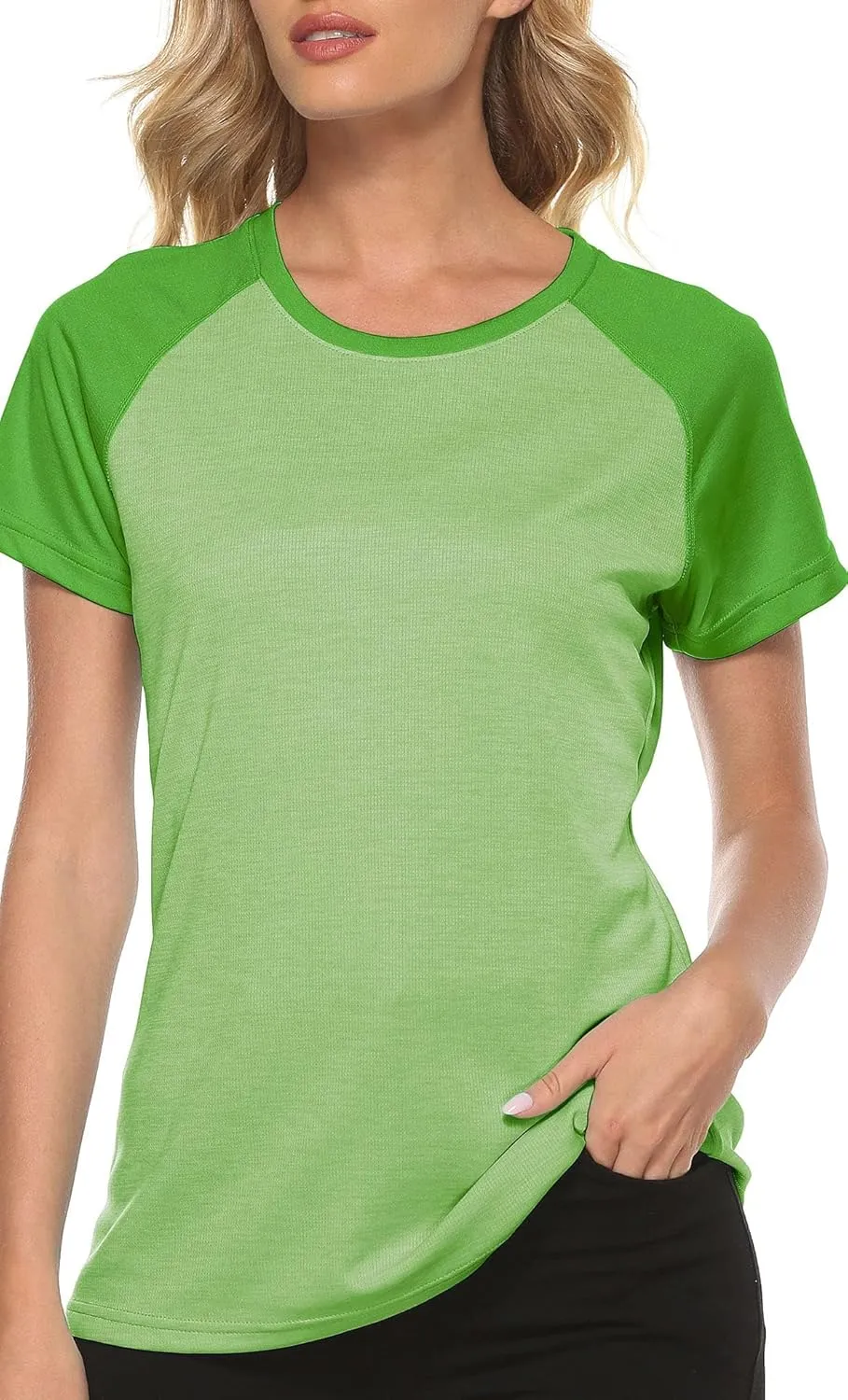 MoFiz Women's Short Sleeve UPF 50  Sun Protection Sports T-Shirt Quick Dry Running Workout Athletic Tee Top