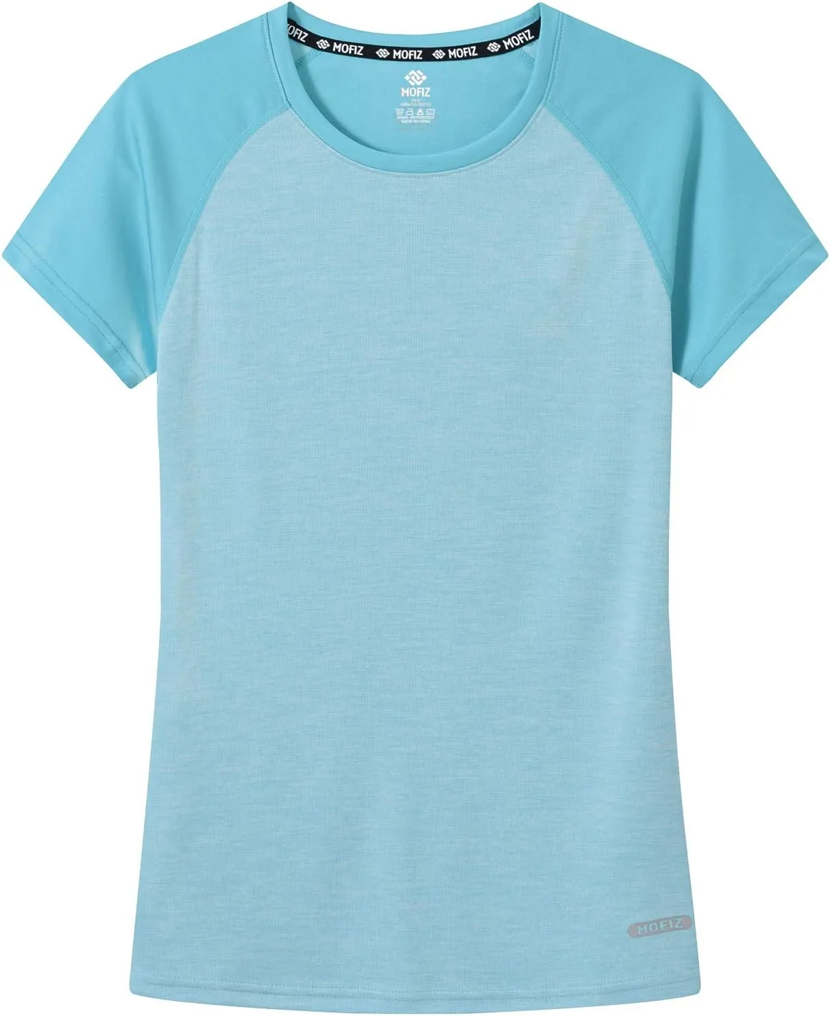 MoFiz Women's Short Sleeve UPF 50  Sun Protection Sports T-Shirt Quick Dry Running Workout Athletic Tee Top