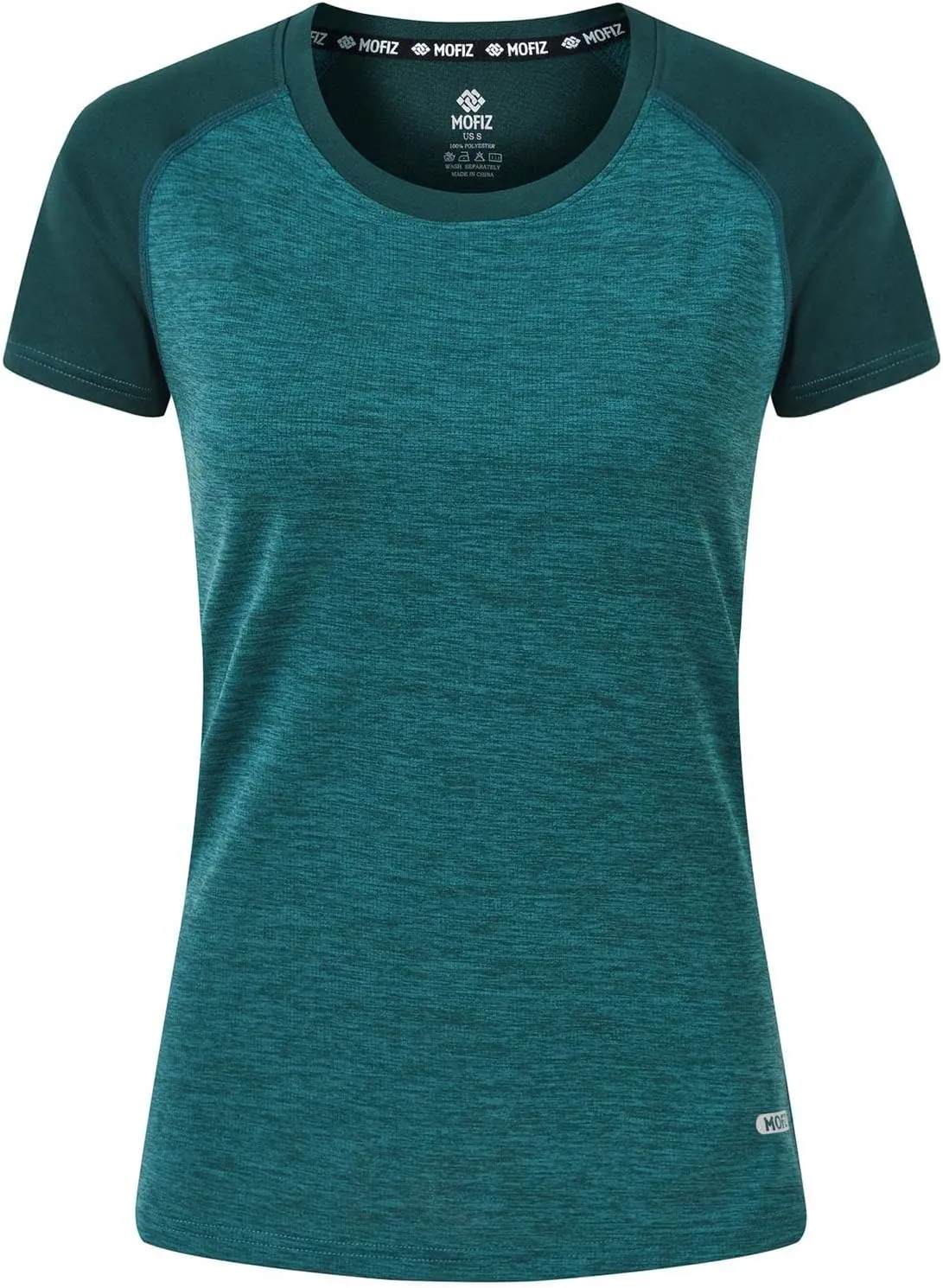 MoFiz Women's Short Sleeve UPF 50  Sun Protection Sports T-Shirt Quick Dry Running Workout Athletic Tee Top