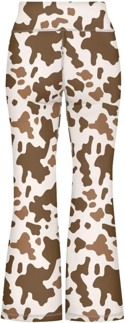 Mumeson Kids' Flared Yoga Pants Girls Athletic Dance Running Leggings Plus Size Tummy Control Leggings