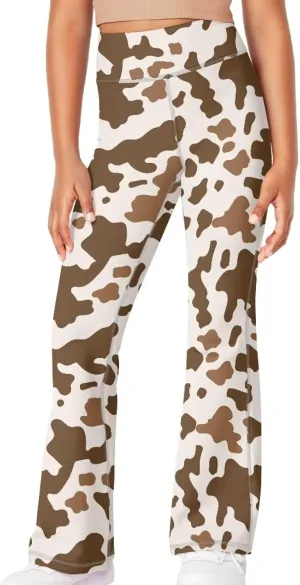 Mumeson Kids' Flared Yoga Pants Girls Athletic Dance Running Leggings Plus Size Tummy Control Leggings