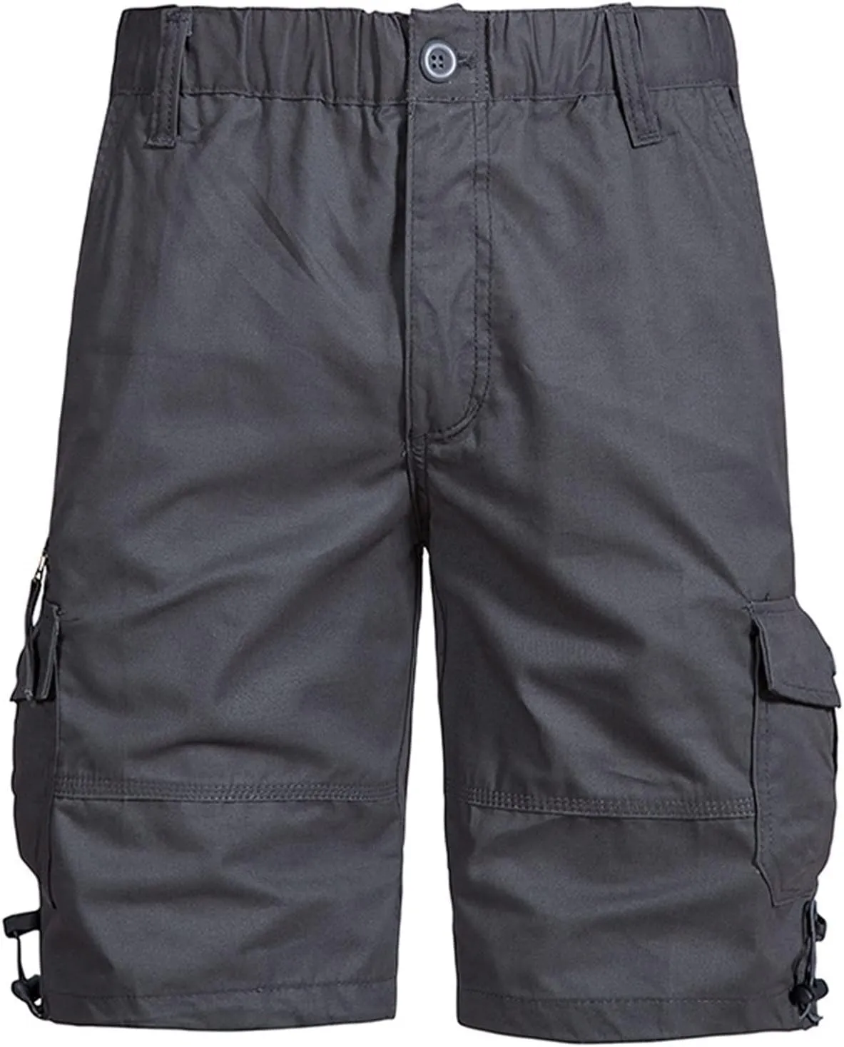 Muscularfit Mens 7 Inch Shorts Multi Pocket Camouflage Cargo Shorts Casual Elastic Waist Tooling Shorts Outdoor Athletic Pant