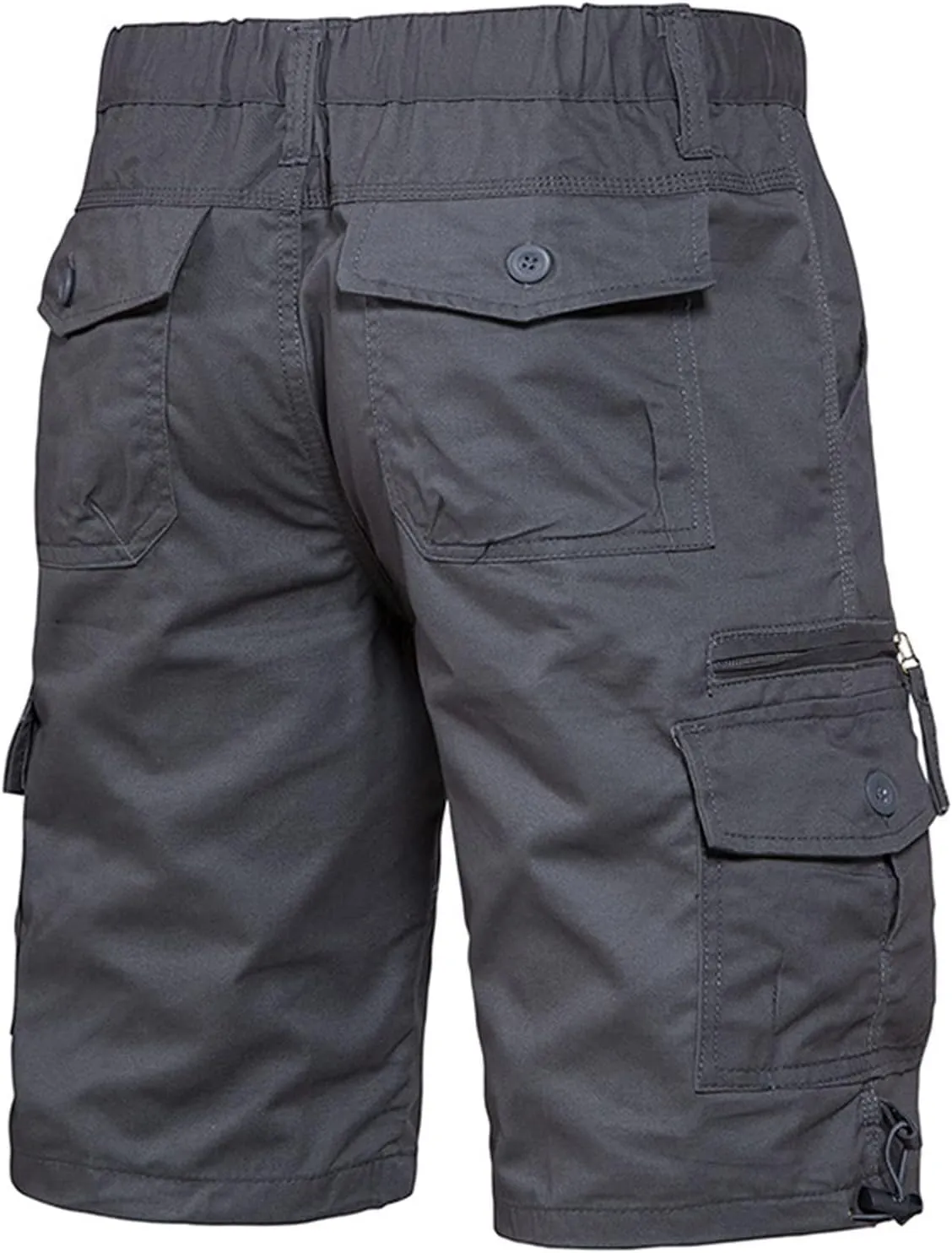 Muscularfit Mens 7 Inch Shorts Multi Pocket Camouflage Cargo Shorts Casual Elastic Waist Tooling Shorts Outdoor Athletic Pant