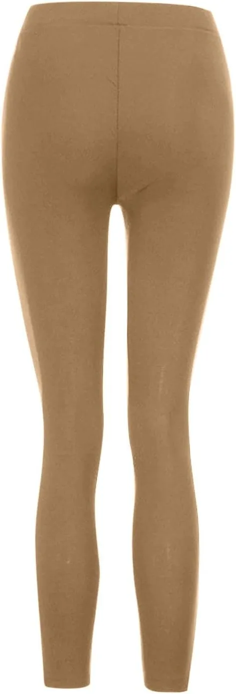 NATHGAM Women's Stretch Pants High Waisted Leggings Striped Decoration Slim Dressy Trousers Trendy Skinny Straight Leg Pants