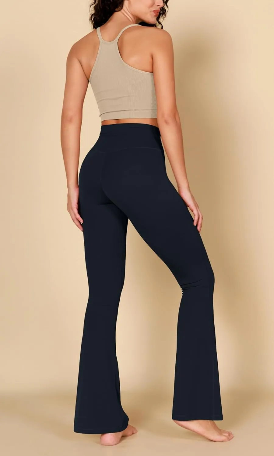 ODODOS Cloud Feeling Flared Pants for Women Twist High Waist Casual Bootcut Yoga Pants - 30" / 32" Inseam