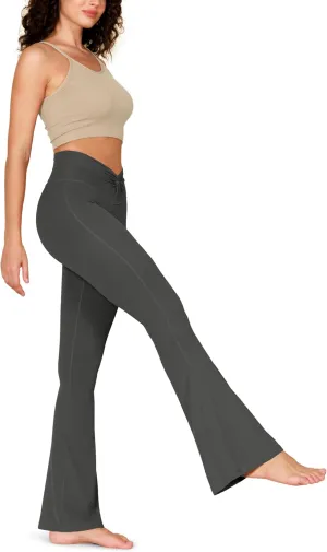 ODODOS Cloud Feeling Flared Pants for Women Twist High Waist Casual Bootcut Yoga Pants - 30" / 32" Inseam