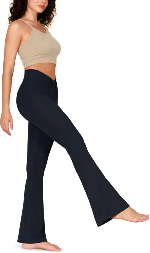 ODODOS Cloud Feeling Flared Pants for Women Twist High Waist Casual Bootcut Yoga Pants - 30" / 32" Inseam