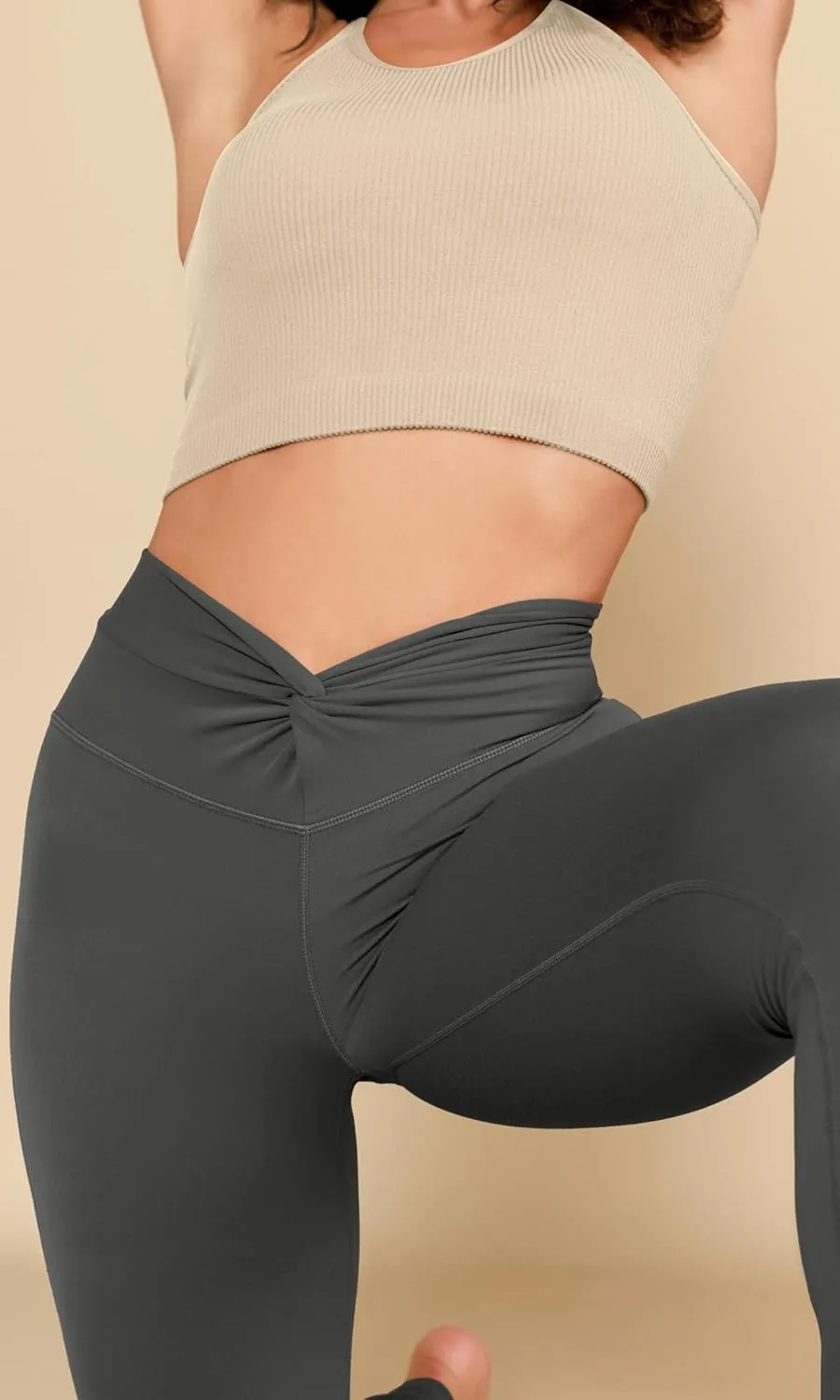 ODODOS Cloud Feeling Flared Pants for Women Twist High Waist Casual Bootcut Yoga Pants - 30" / 32" Inseam