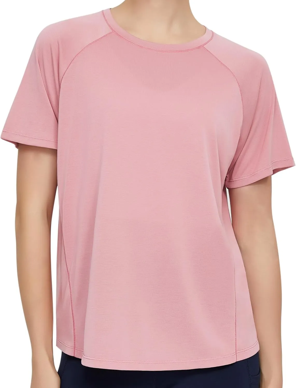 Origiwish Women's Short Sleeve Workout T-Shirt Quick Dry Running Gym Shirts Athletic Casual Yoga Tops