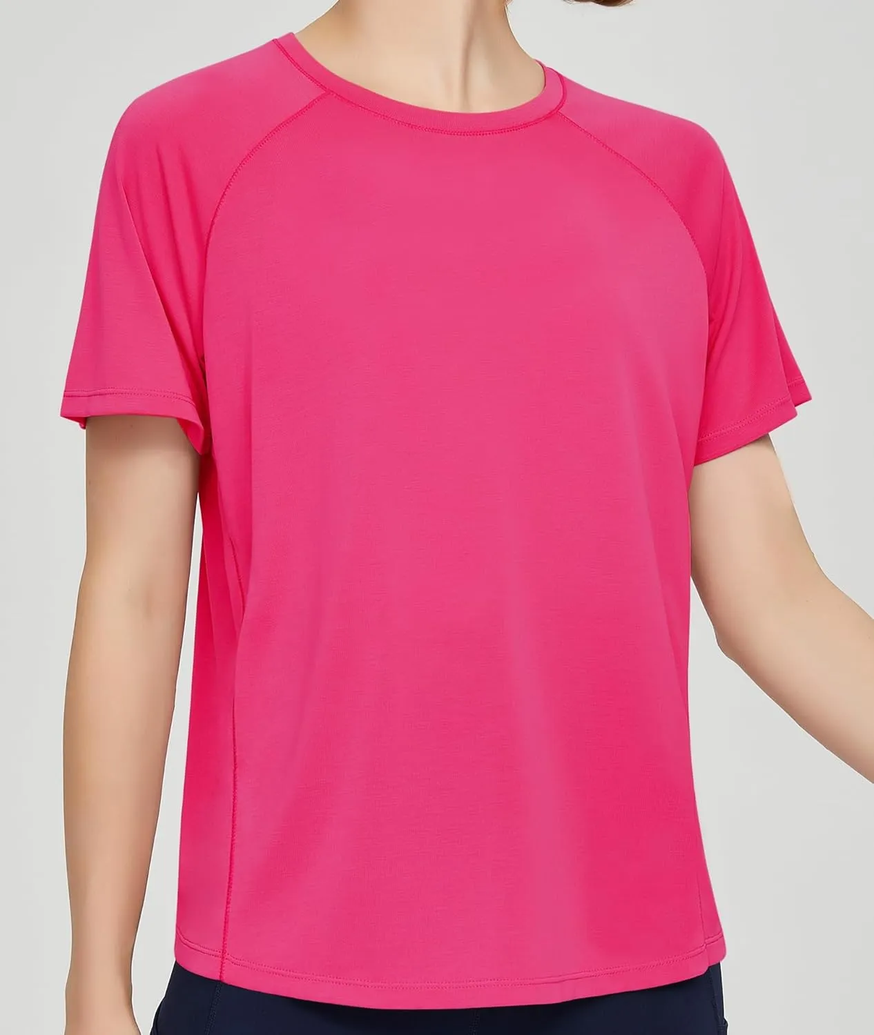 Origiwish Women's Short Sleeve Workout T-Shirt Quick Dry Running Gym Shirts Athletic Casual Yoga Tops