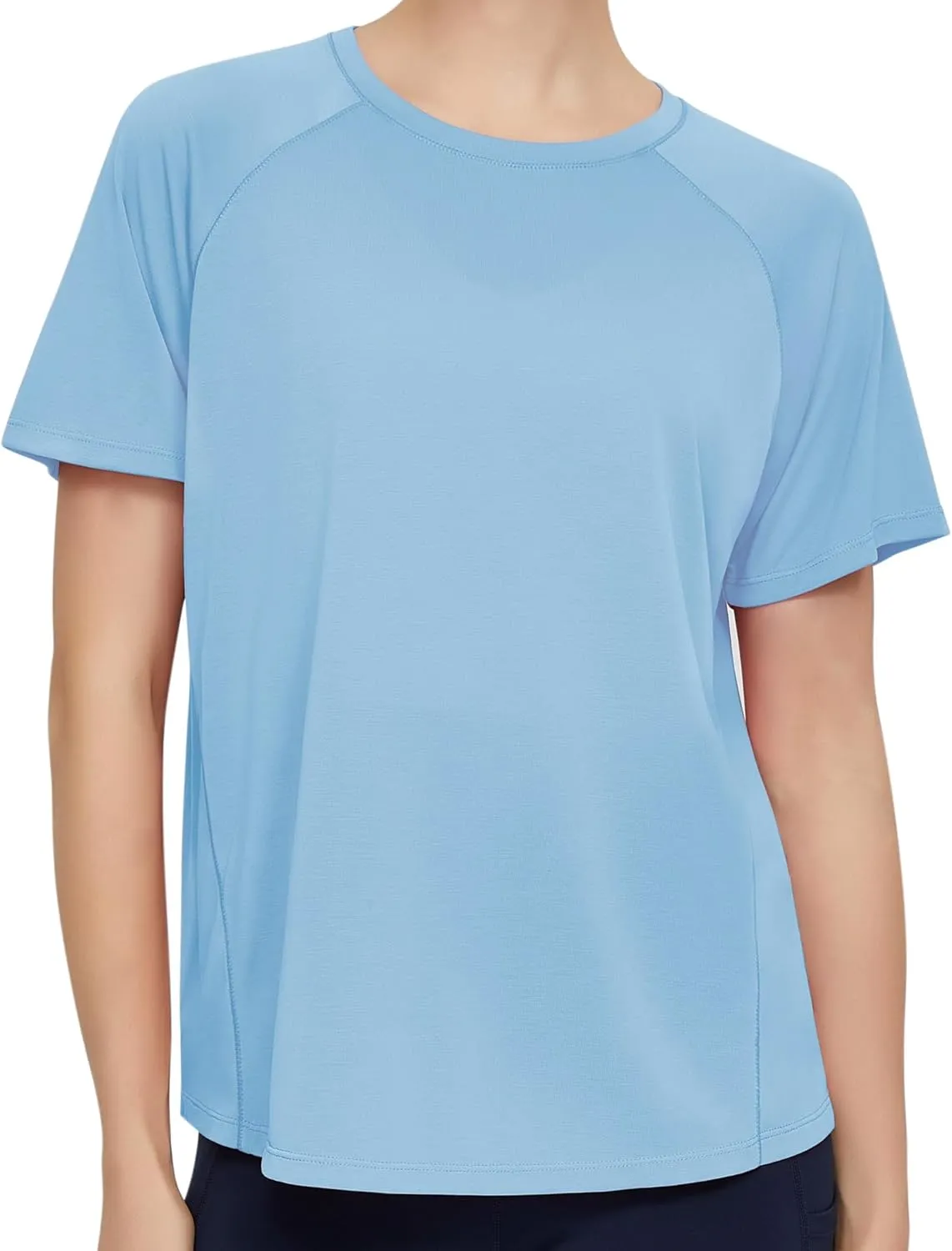 Origiwish Women's Short Sleeve Workout T-Shirt Quick Dry Running Gym Shirts Athletic Casual Yoga Tops