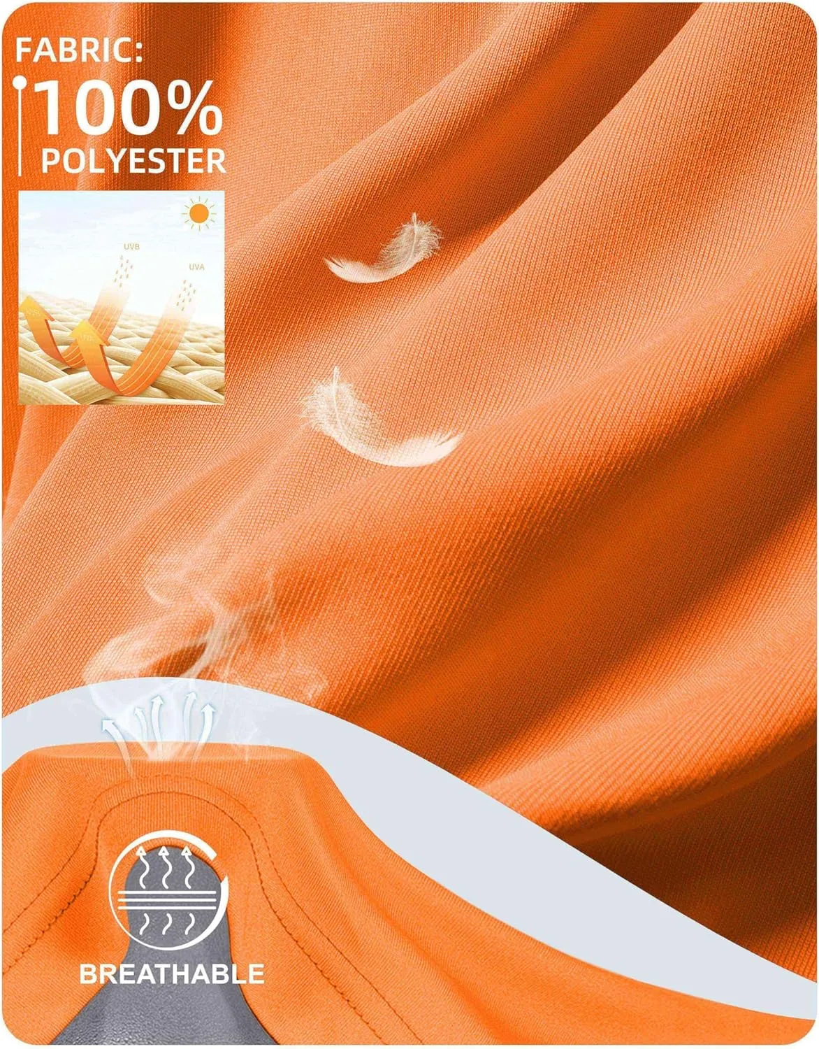 Pudolla Men's 1/4 Zip Sun Protection Shirts UV SPF UPF 50  Long Sleeve Rash Guard Fishing Running Hiking Athletic Tee Shirts